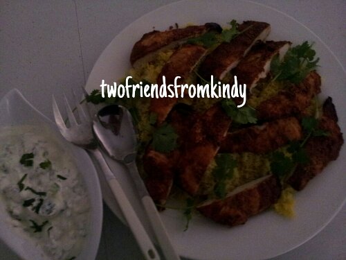 ACCC – Chicken tandoori,tumeric rice with raita